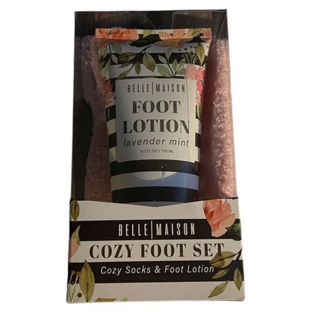 Belle Maison Cozy Foot Spa Set With Lotion And Socks Gift‎ Pamper Christmas New